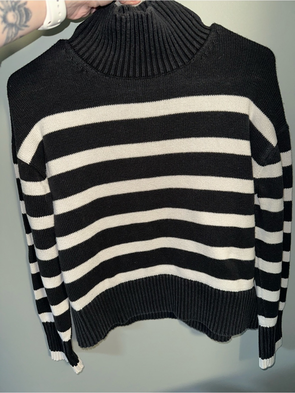 GUC XS Everlane organic cotton striped sweater
